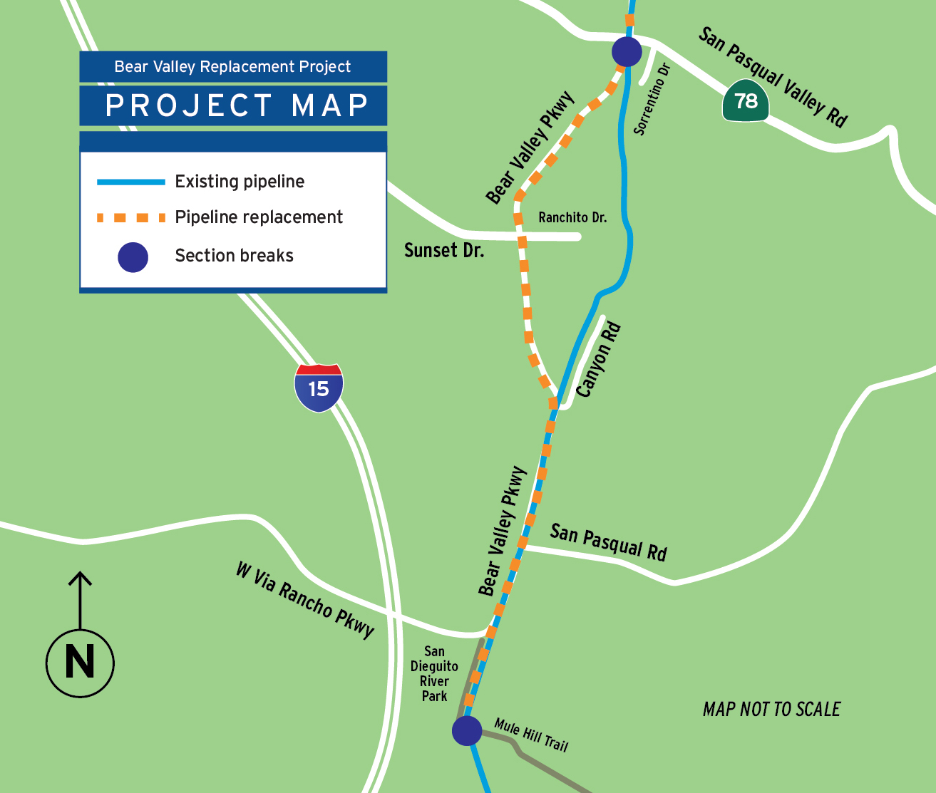 Bear Valley map