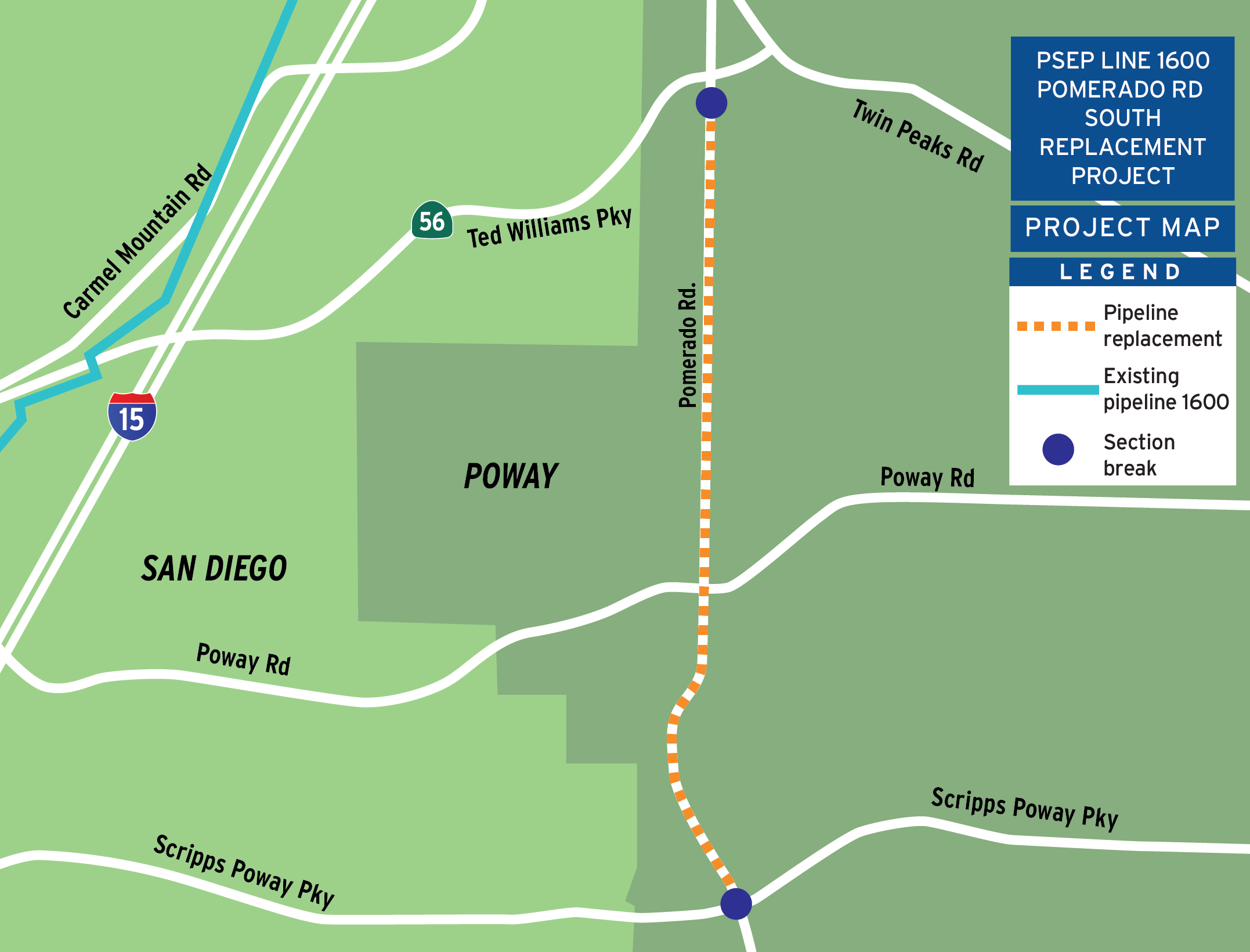 Pomerado South Map