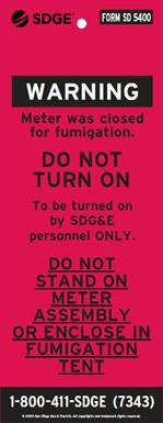 fumigation label - English