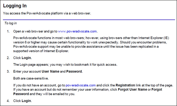 PowerAdvocate Login