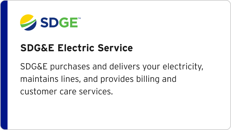 SDG&E Electric Service