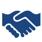 Care handshake icon