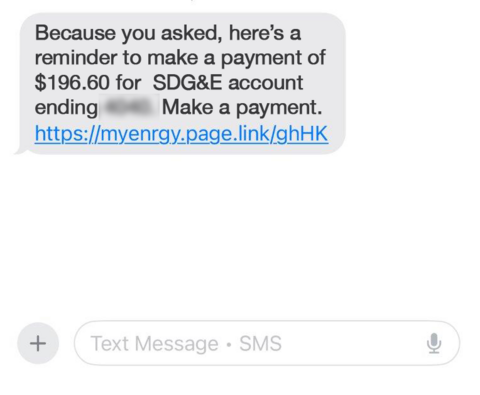 payment reminder